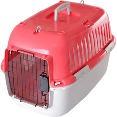 Переноска для животных Fauna International Explorer Sport розовый-серый 57х38х38 см