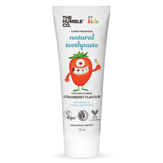 Натуральная зубная паста The Humble Co. со вкусом клубники 75мл