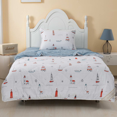 Комплект постельного белья Sofi De Marko Маяк с одеялом серый Детский