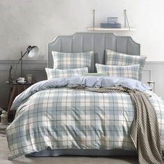 Комплект постельного белья Sofi De Marko Гамлет изумрудный Евро