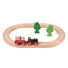 Деревянная ж/д Brio с грузовым поездом