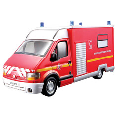 Коллекционная машинка Bburago Скорая помощь "Emergency Force Renault Master" 1:50