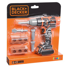 Механический шуруповерт Smoby Black & Decker с аксессуарами