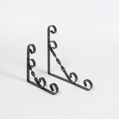 Консоль Vormann decor 155х155х13мм черный 30кг