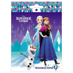 Фломастеры Hatber "Disney. Холодное сердце" 12 цветов