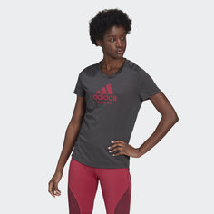 Футболка для бега Logo Graphic adidas Performance