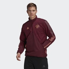 Флисовый джемпер Манчестер Юнайтед Travel adidas Performance