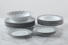 Обеденный сервиз на 6 персон Art Deco Light Diana Impress