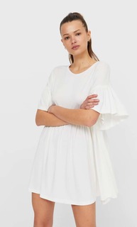 Stradivarius Платье В Стиле Бэбидолл Ванильный M