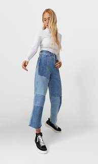 Stradivarius Топ В Рубчик С Декоративной Отделкой Цвет Небеленого Полотна Xs