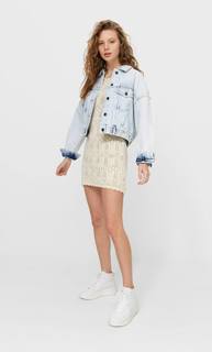 Stradivarius Платье Из Кружева Кроше Multicolor S
