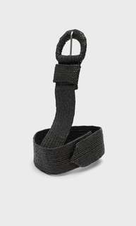 Stradivarius Ремень Из Рафии Черный 80