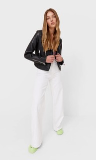 Stradivarius Куртка В Байкерском Стиле Черный S