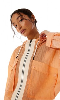Stradivarius Куртка Из Высокотехнологичной Ткани С Капюшоном Оранжево-Персиковый M