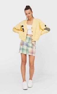 Stradivarius Кардиган В Стиле Преппи Пастельно-Желтый M