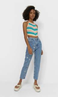 Stradivarius Топ-Платок Из Кружева Кроше Multicolor S