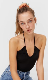 Stradivarius Набор Из 3 Резинок Для Волос Из Жатой Ткани Зеленый 103