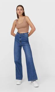 Stradivarius Набор Из 2 Укороченных Топов Бежевый L