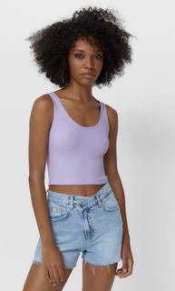 Stradivarius Укороченный Топ На Бретелях Multicolor Xs