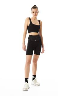 Stradivarius Спортивный Топ С Принтом Тай-Дай Черный Xl