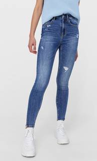 Stradivarius Джинсы Скинни С Высокой Посадкой Multicolor 40