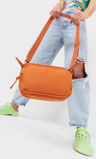 Stradivarius Сумка Из Ткани С Плечевым Ремнем Оранжевый 103