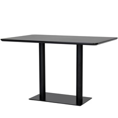 Стол Calgary 120х80 см меламин черный StoreForHome / CT-612-BLACK