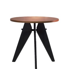 Обеденный стол Gueridon 80 см орех StoreForHome / GT-303-80-WALNUT