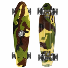 Скейт Cruiser Board "Street Hit" Graphics Камуфляж со светящимися колесами
