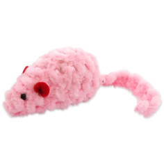 Мягкая игрушка для кошек Magic Cat Мышь с кошачьей мятой 10см, черный, белый