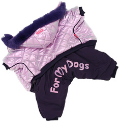 Комбинезон для собак FOR MY DOGS FW926-2020, женский, фиолетовый, 18, длина спины 36 см