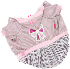 Платье для собак FOR MY DOGS FW813-2019, женский, розовый, 16, длина спины 33 см