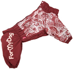Дождевик для собак FOR MY DOGS 393SS-2019, женский, красный, A2, длина спины 35 см