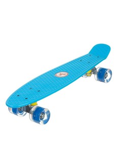 Скейт пенни-борд Igrokat BlueStreet 27" с динамической подсветкой колес Игрокат