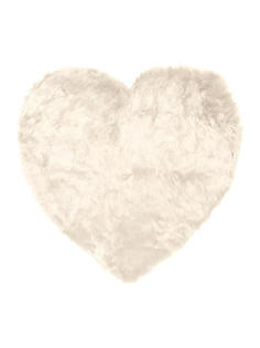 Коврик Cердце LUCKY 74х80, молочный M000117