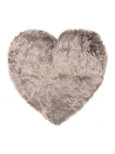 Коврик Cердце LUCKY 74х80, серый M000116