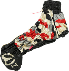 Дождевик для собак FOR MY DOGS Камуфляж, мужской, черный, золотистый, TM2, спина 39 см