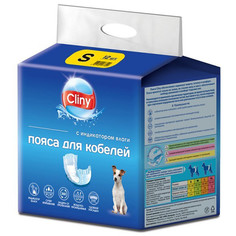 Подгузники для домашних животных Cliny , одноразовое, размер S, 12 шт
