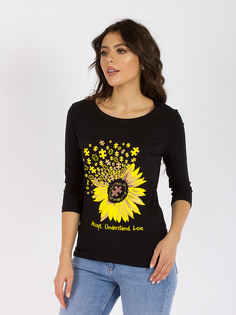 Лонгслив женский DAIROS GD69300953 черный 2XL