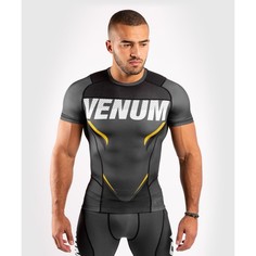 Рашгард Venum ONE FC Impact Grey/Yellow S/S