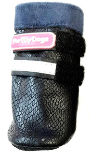 Обувь для собак FOR MY DOGS размер 1, зимние черные FMD666-2020 BL