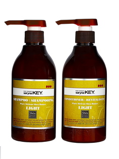 Набор Saryna Key DAMAGE REPAIR LIGHT для ухода за волосами с маслом ши 500+500 мл