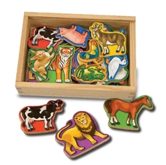 Набор игровой Melissa&Doug Деревянные магнитные животные