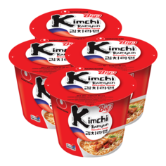 Лапша быстрого приготовления Кимчи Рамен Nongshim, чашка 112 г х 4 шт