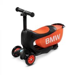 Детский самокат-беговел MICRO BMW MINI2GO Черно-орнжевый