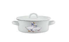 Кастрюля эмалированная 1,5л 01-1608/4нМ-Гуси Эмаль ООО