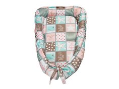 Подушка-позиционер для сна кокон-гнездышко Baby Boom Amarobaby AMARO-61LB-Pe