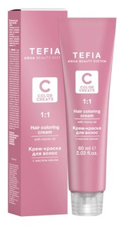 Краска для волос TEFIA 1.0, черный / Color Creats 60 мл 24693