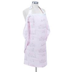 Муслиновый фартук для кормления Bebe Au Lait, Carousel Pink