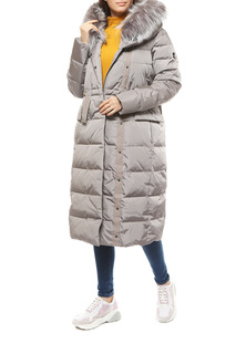 Пуховик-пальто женский RIO VERTI R1196FUR5821 серый 42